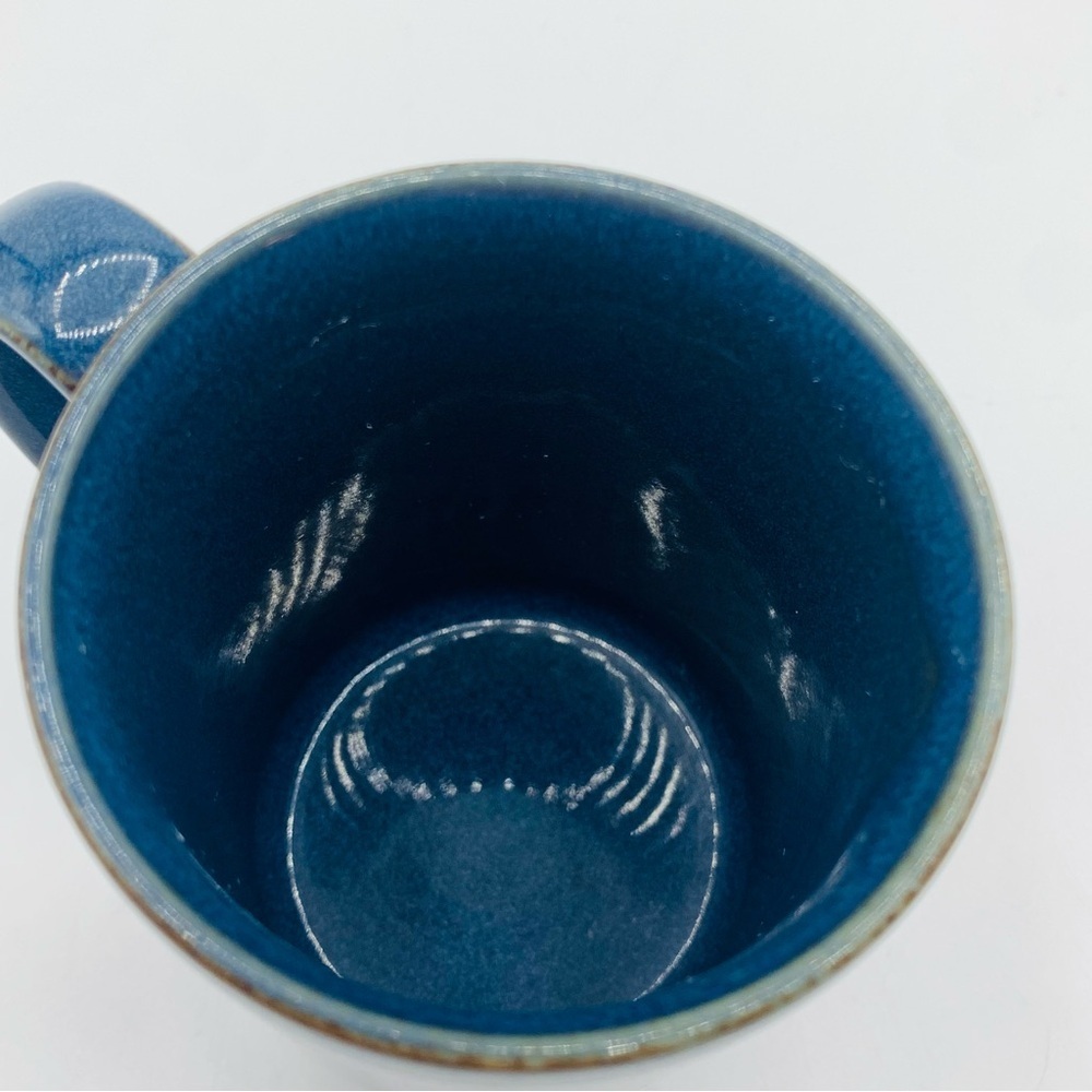 Vintage Otagiri Japan Speckled Stoneware Mug - Blue Iris - Picture 4 of 6